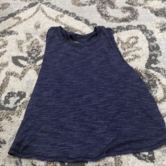 Lulu🍋 Rare Fast As Light Muscle Tank Heathered Emperor Blue size 6 - Picture 9 of 13